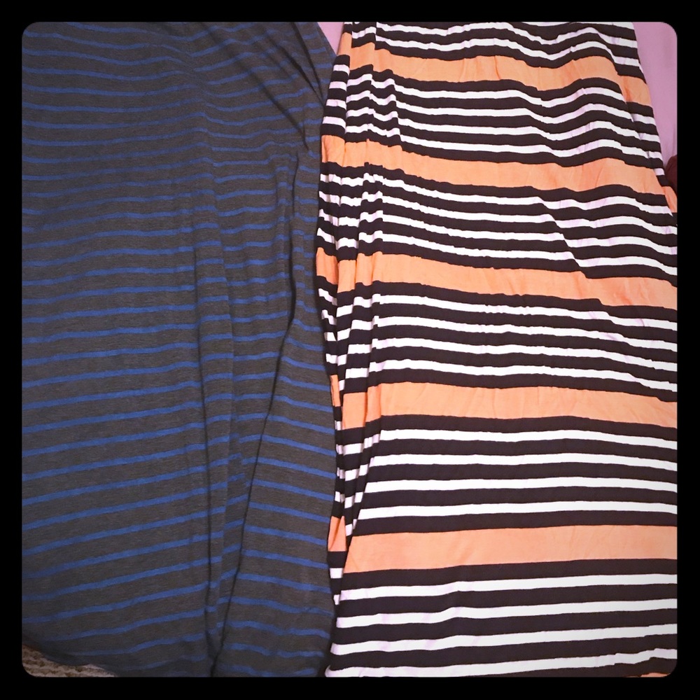 Maxi skirts all different colors